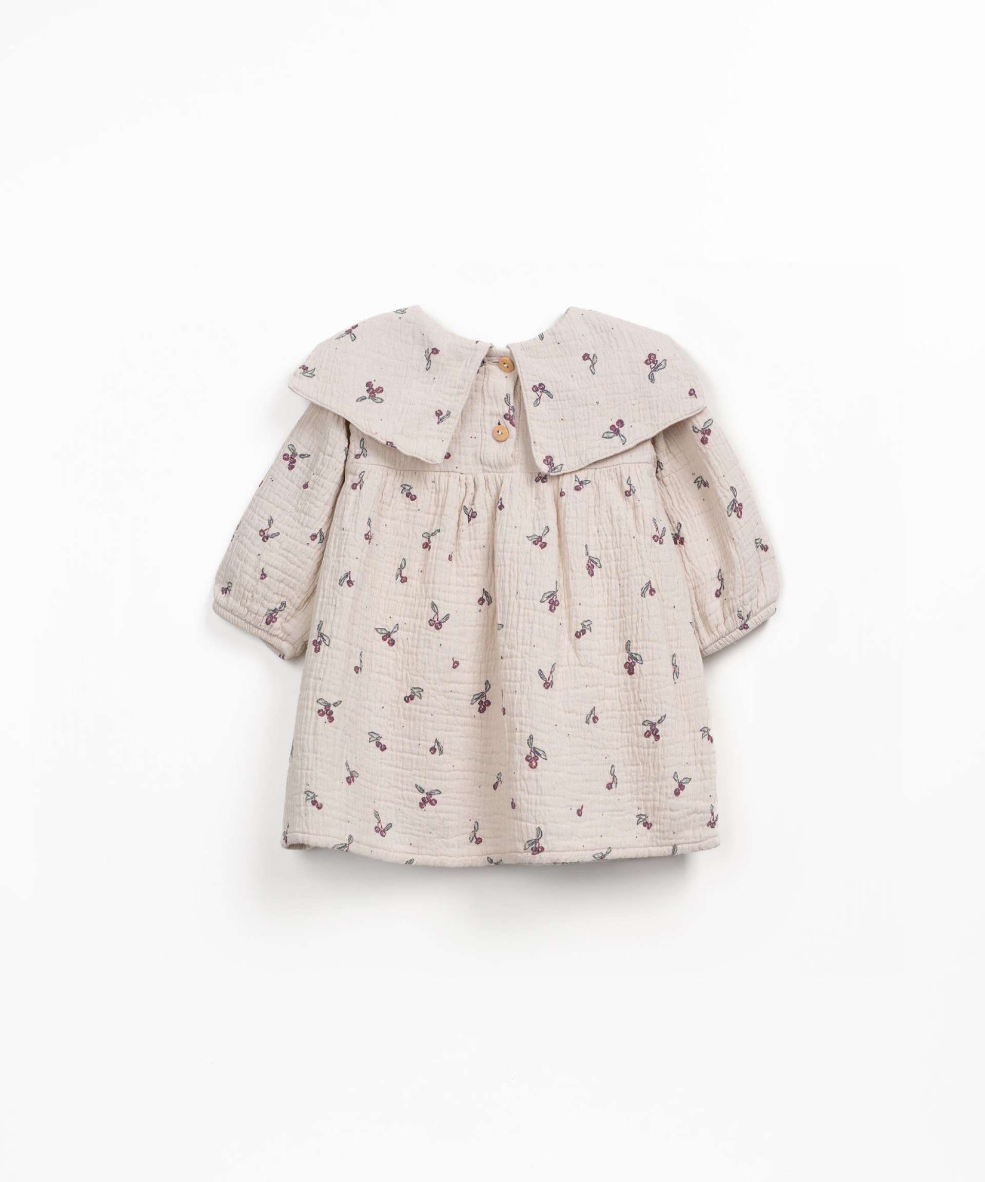 Cotton fabric dress with print