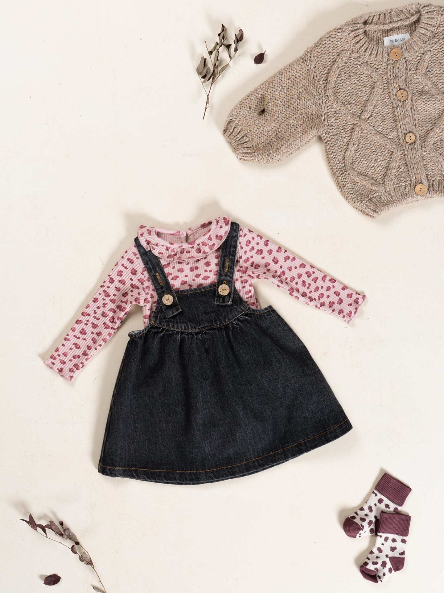 Abito in denim di cotone