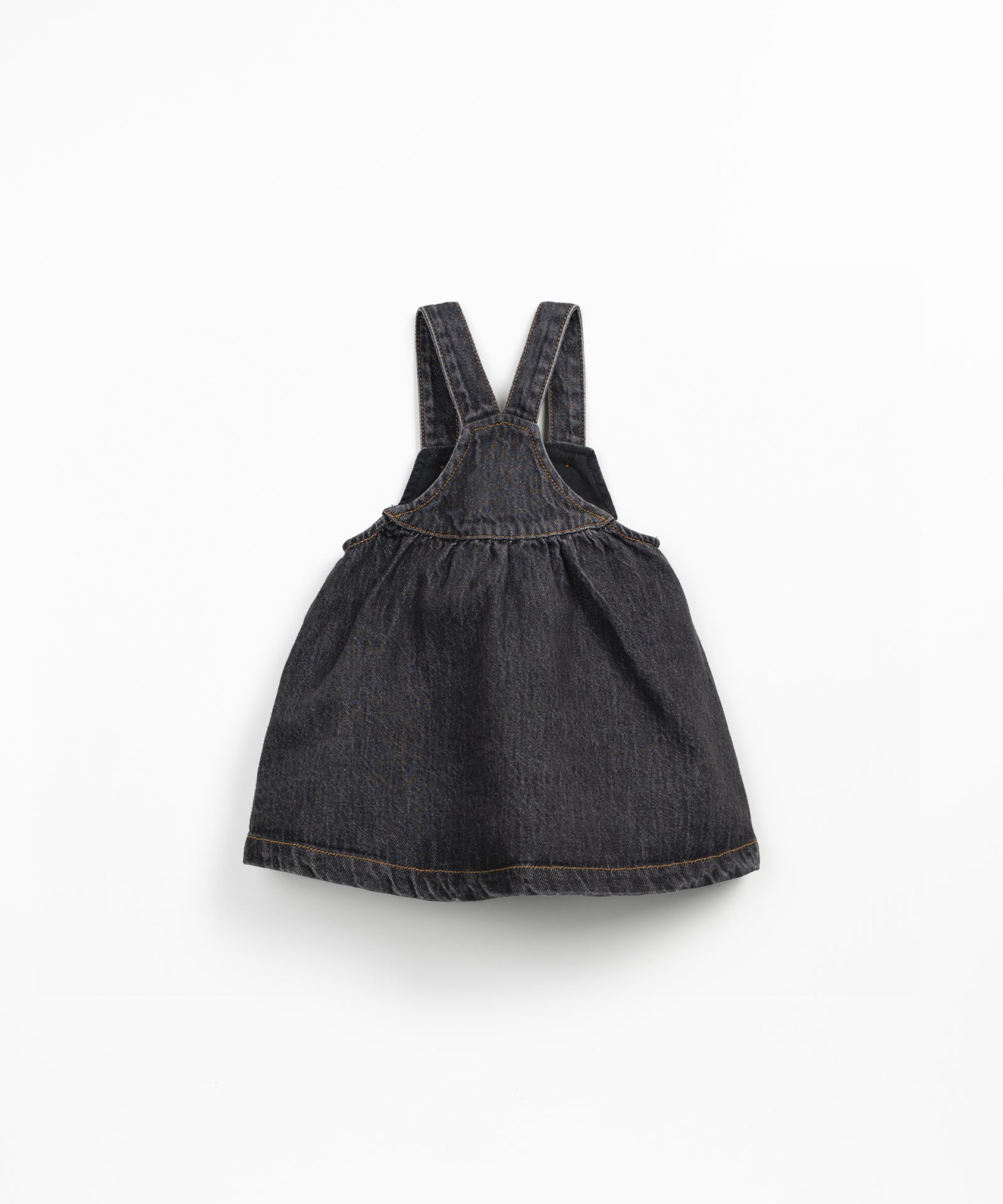 Denim dress with front opening