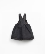 Denim dress with front opening