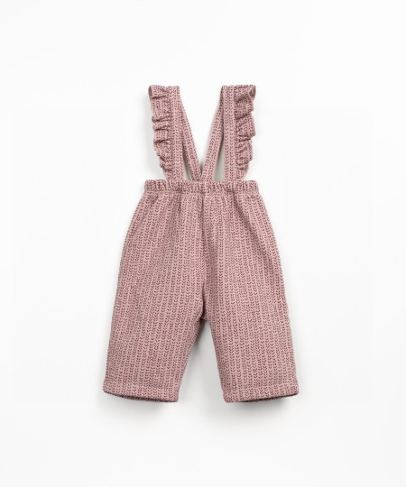 Jersey jumpsuit in a blend of natural fibers