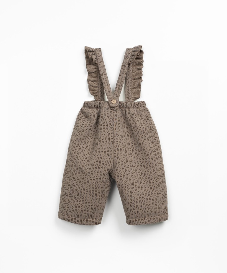 Jersey jumpsuit in natural fiber blend