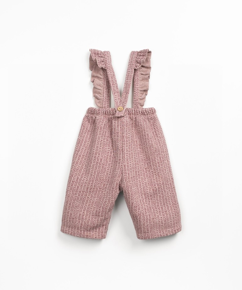 Jersey jumpsuit in a blend of natural fibers
