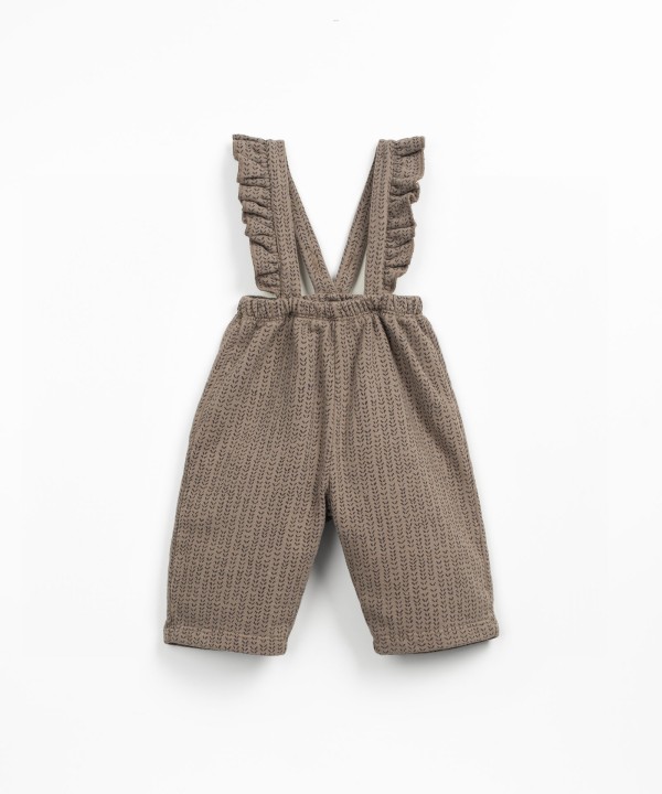 Jersey jumpsuit in natural fiber blend
