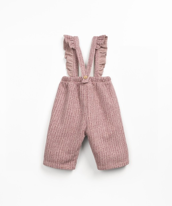 Jersey jumpsuit in a blend of natural fibers