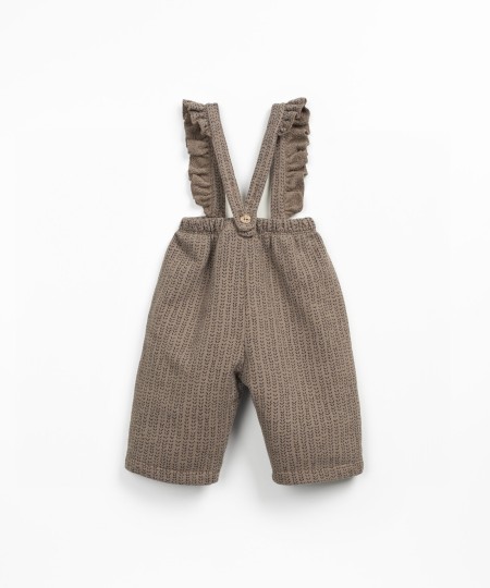 Jersey jumpsuit in natural fiber blend