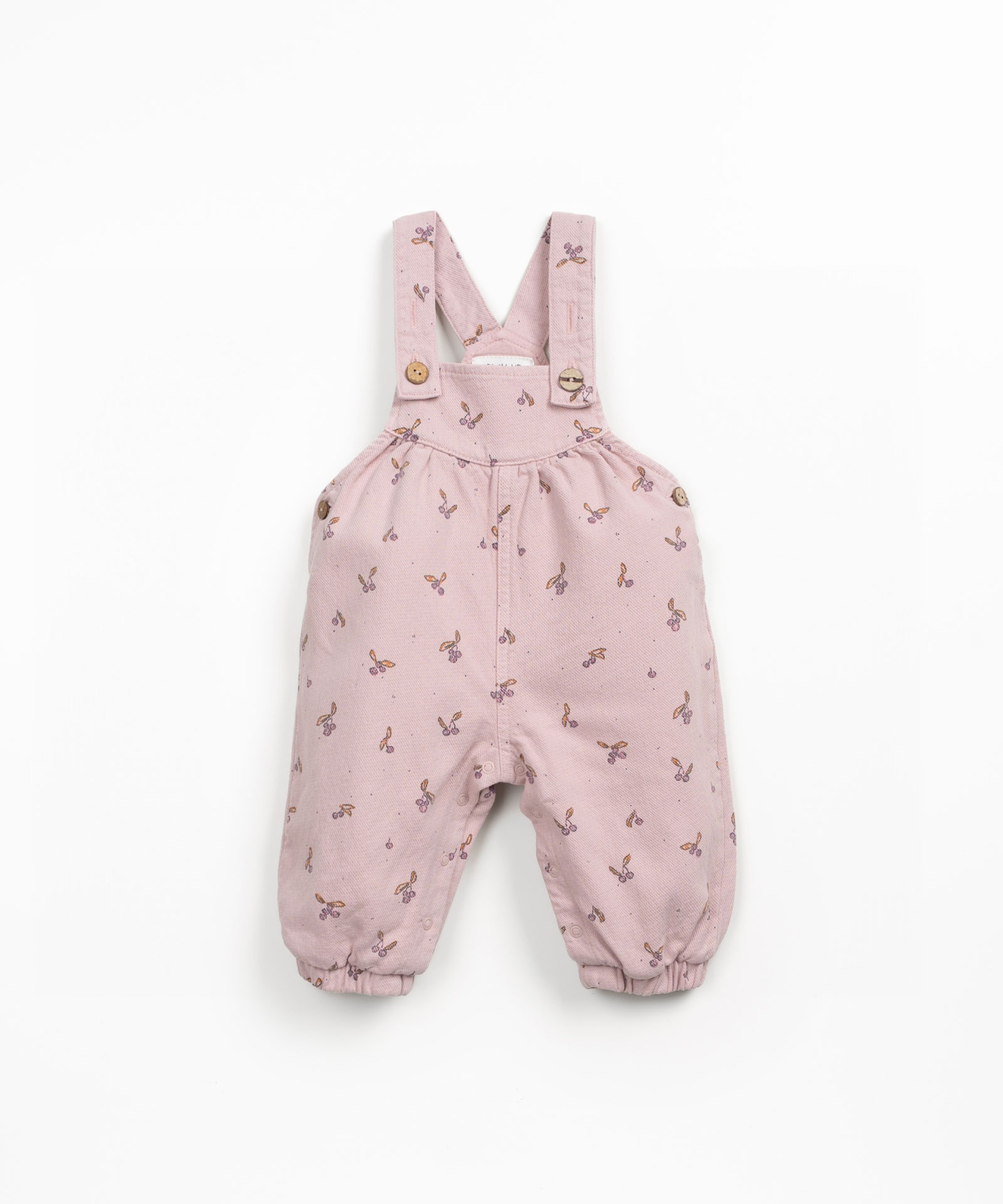 Twill jumpsuit with arbutus print