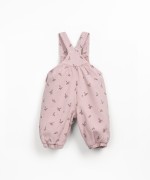 Twill jumpsuit with arbutus print
