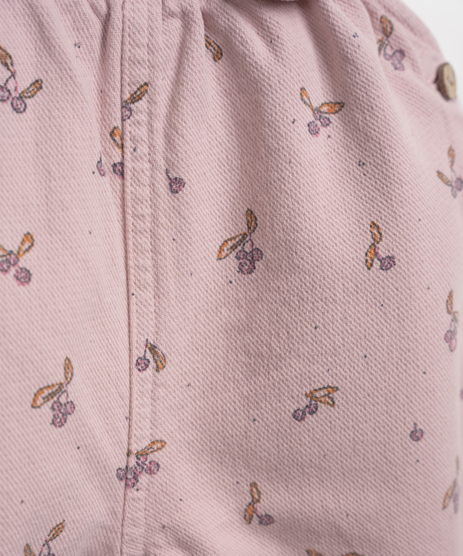 Twill jumpsuit with arbutus print
