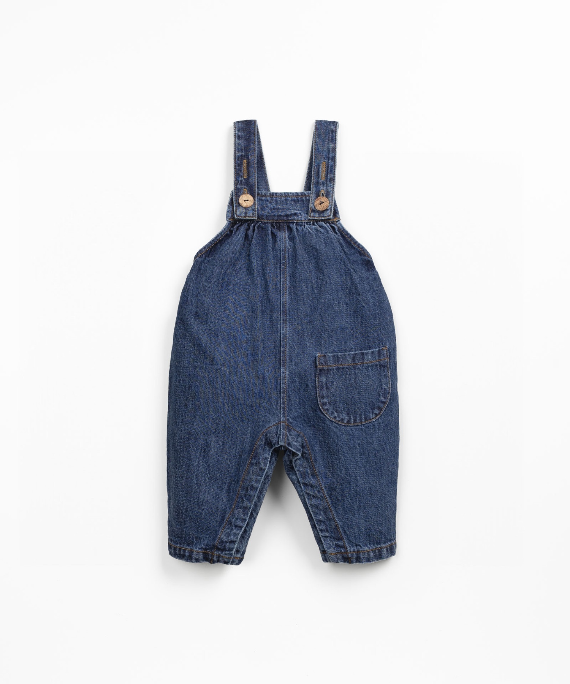 Denim jumpsuit with pocket