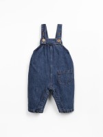 Denim jumpsuit with coconut buttons