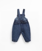 Denim jumpsuit with pocket