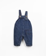 Denim jumpsuit with pocket
