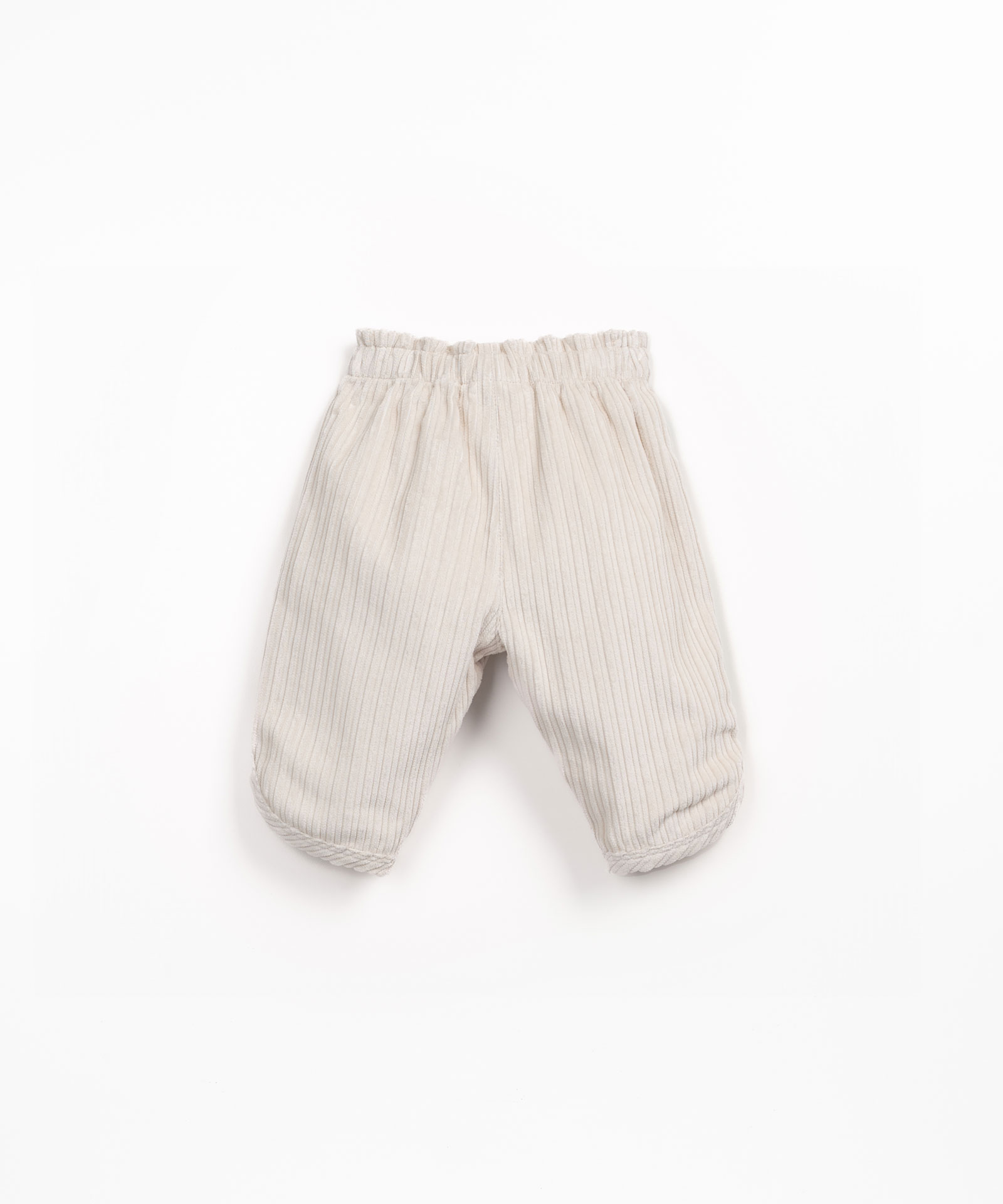 Pantaloni in velluto a coste con vita elastica