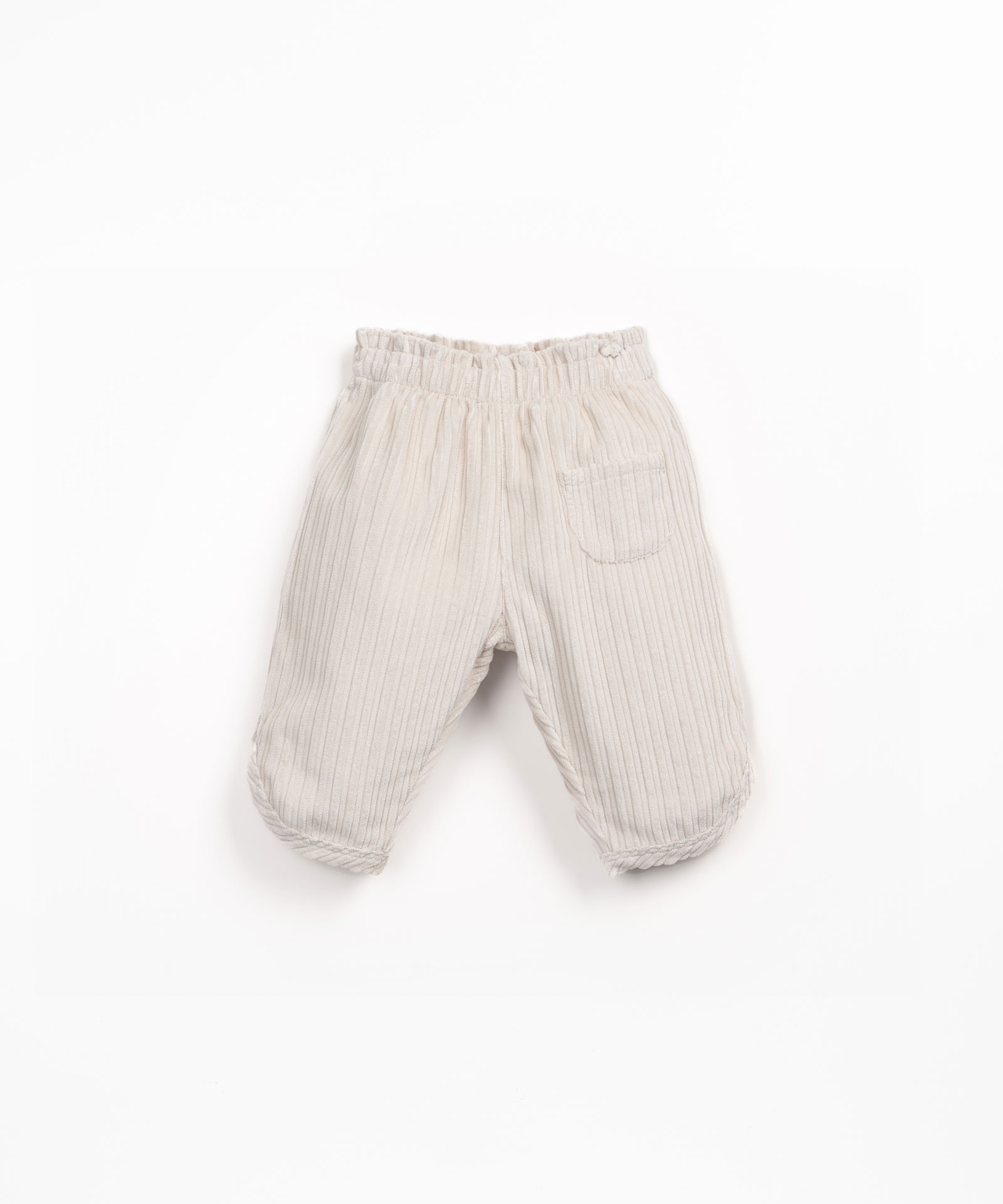 Pantaloni in velluto a coste con vita elastica