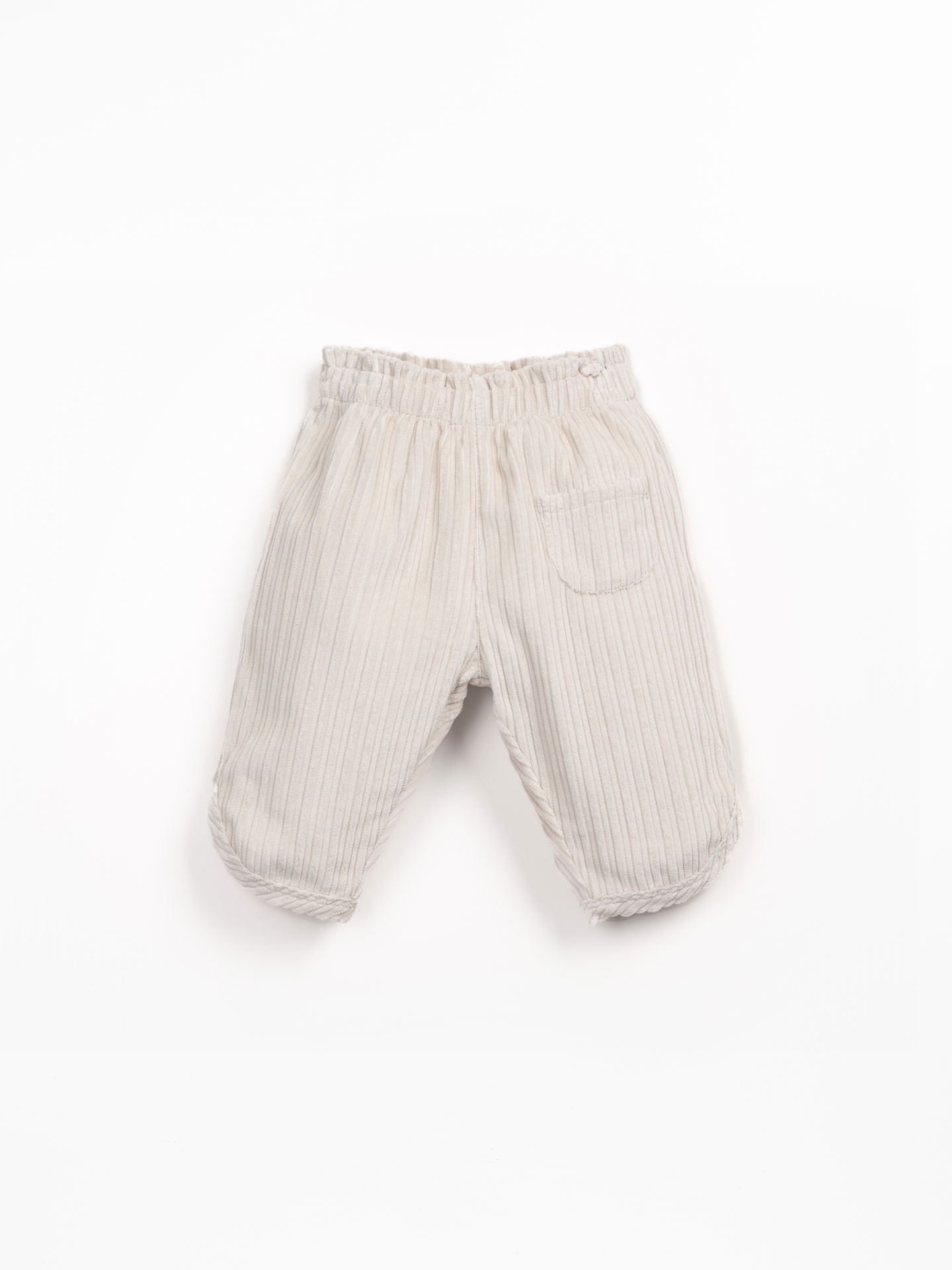 Pantalon en velours côtelé à taille élastique