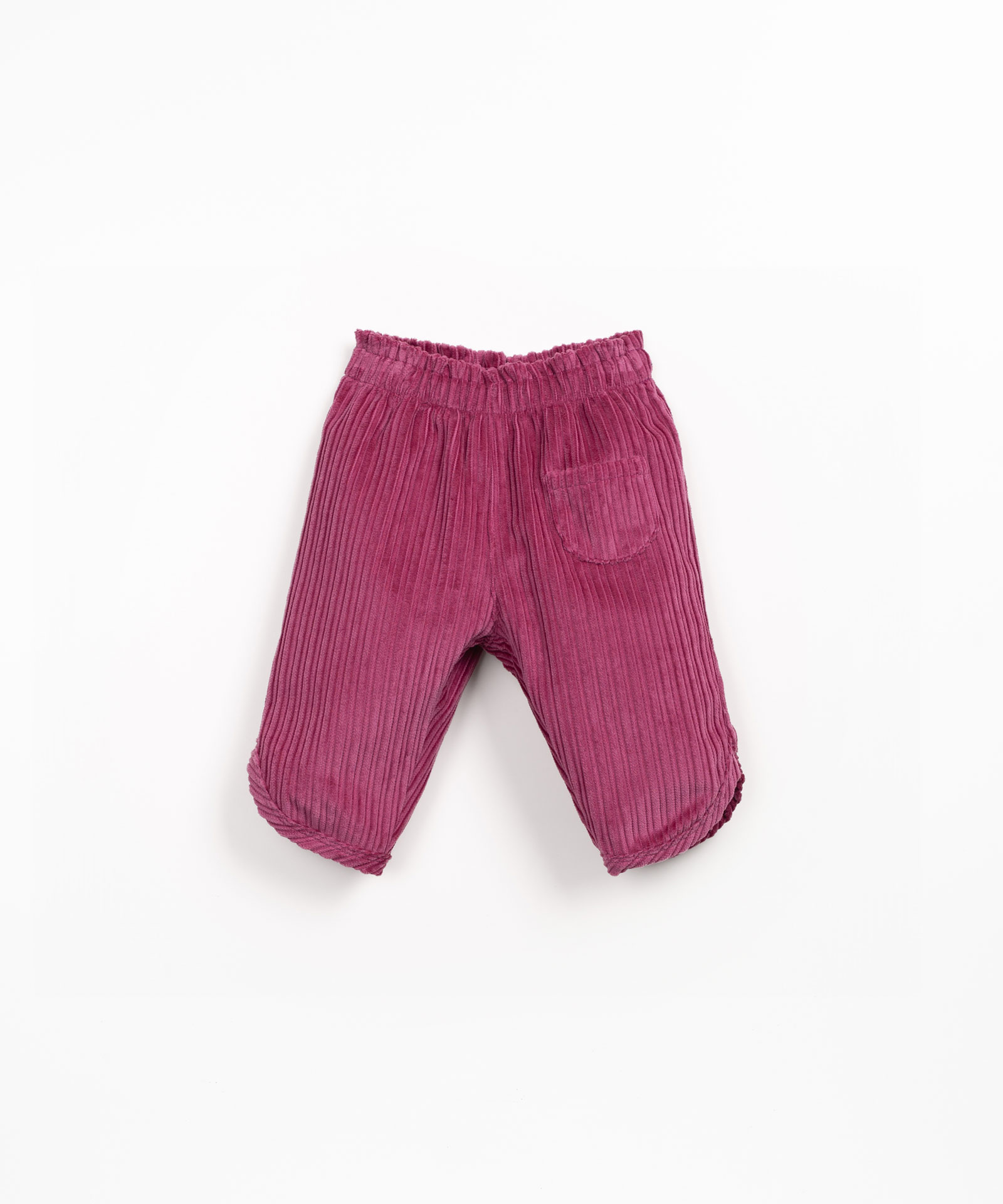 Pantaloni in velluto a coste con cintura elastica