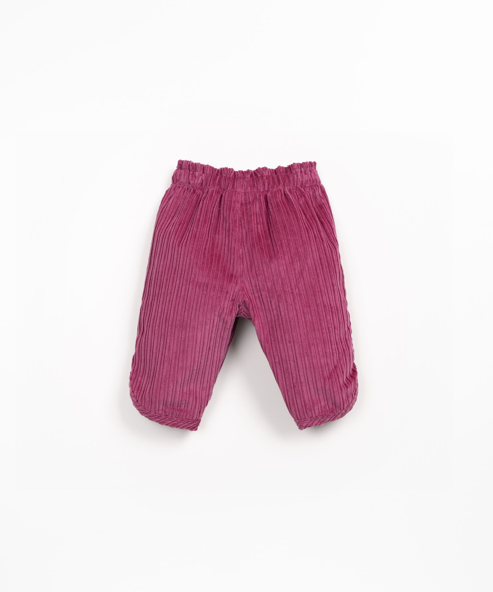 Pantaloni in velluto a coste con cintura elastica