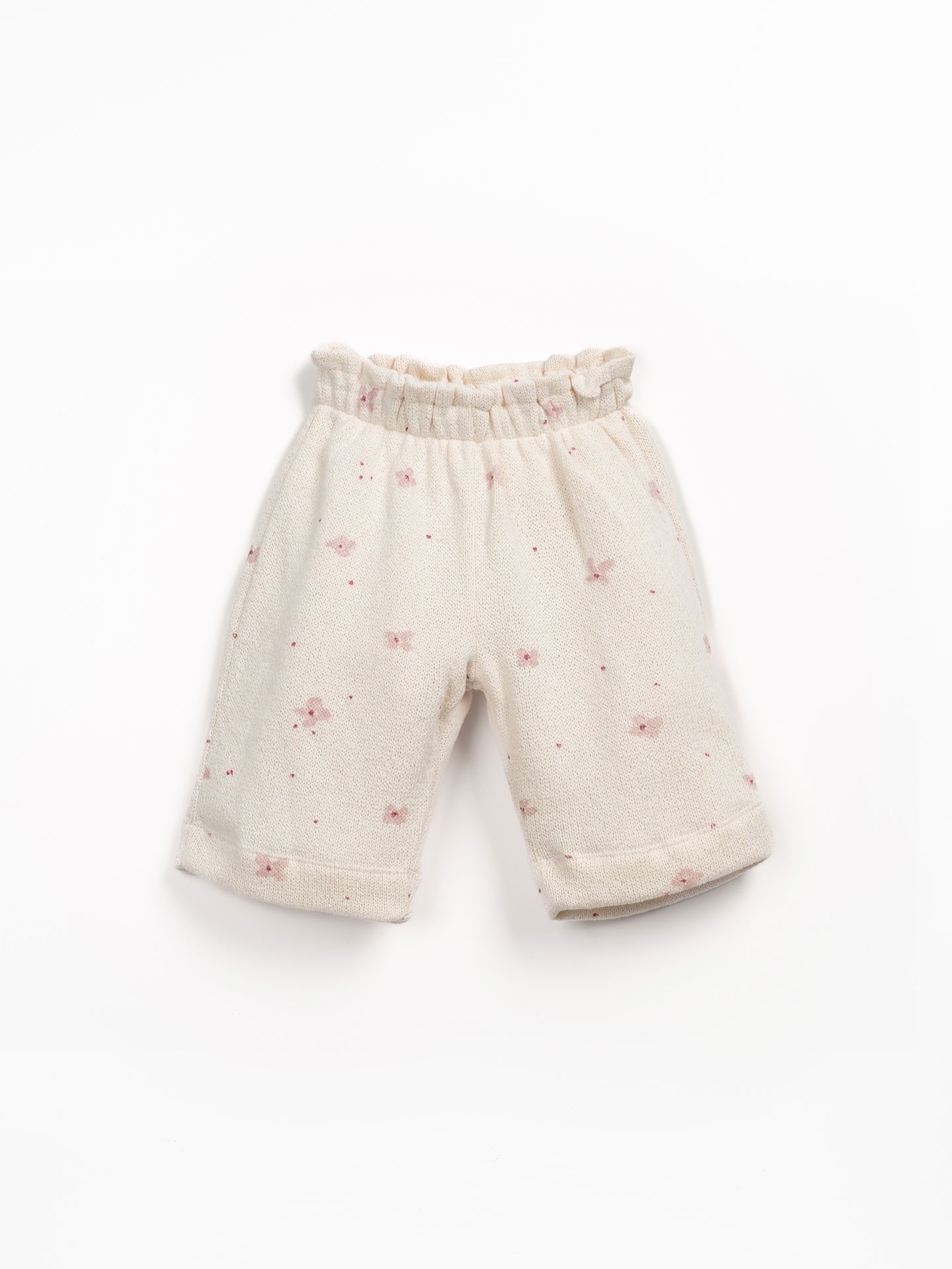 Pantaloni in maglia con stampa floreale