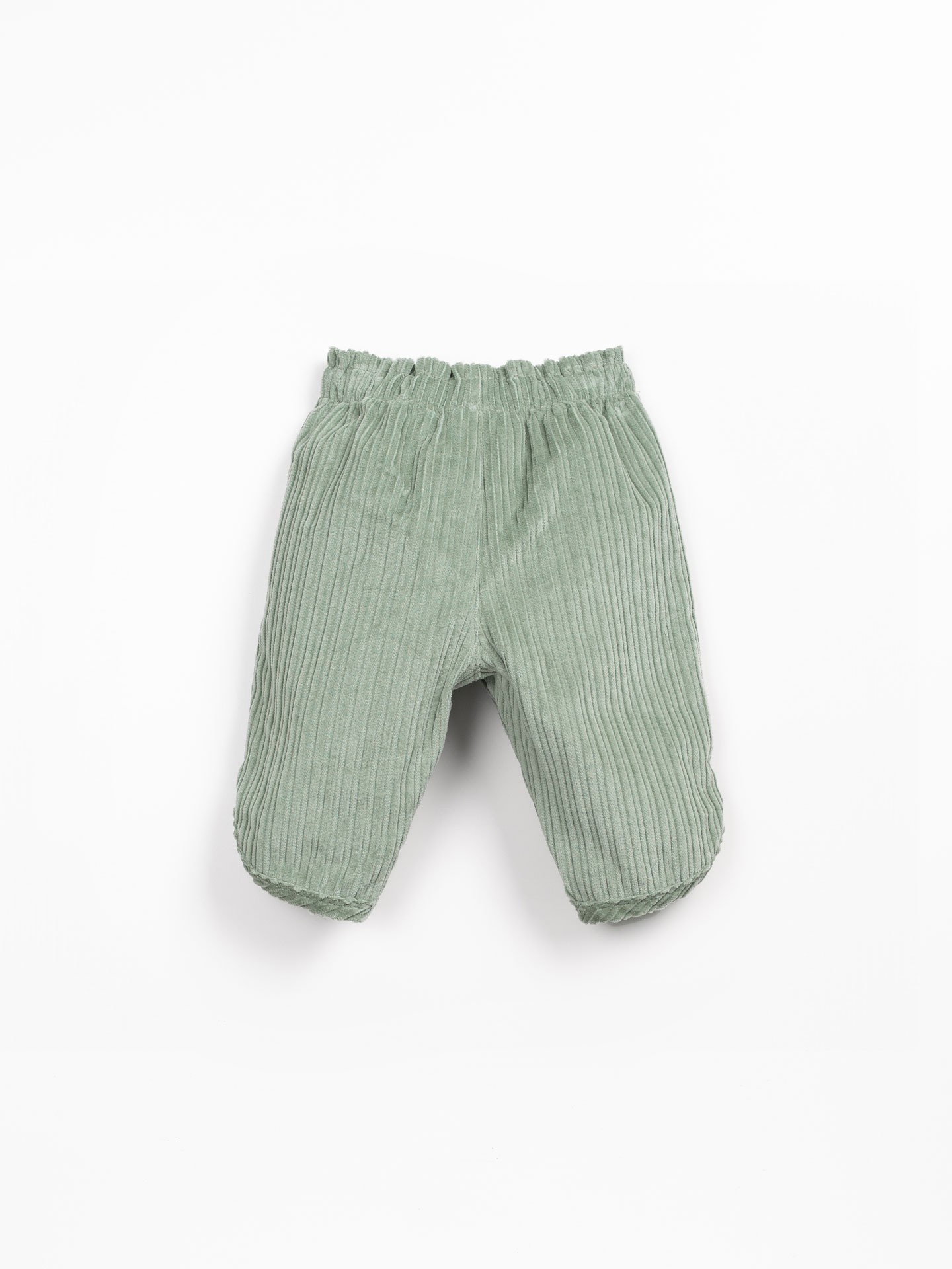 Pantalon en velours côtelé à taille élastique