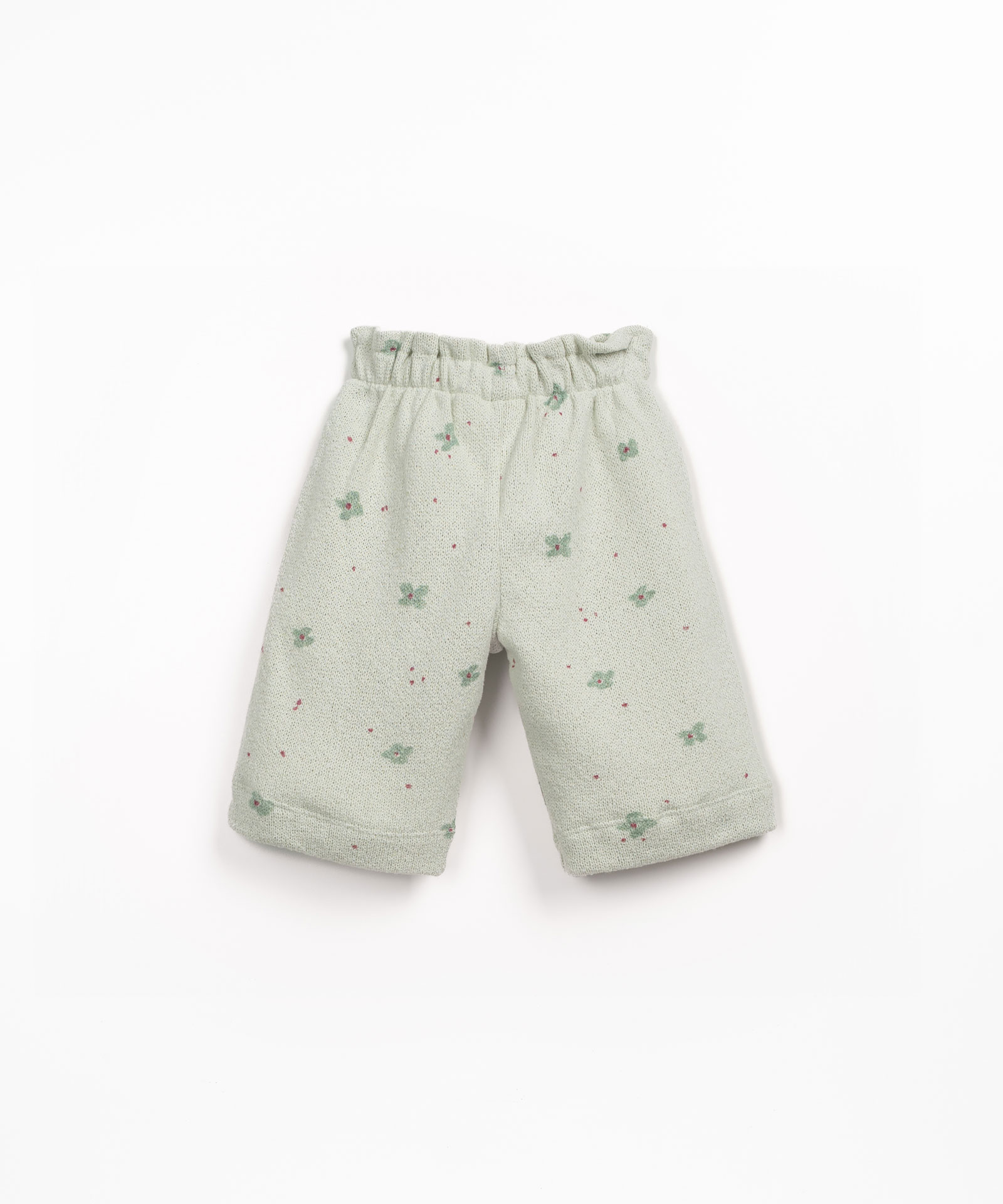 Jersey trousers with floral print