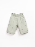 Pantaloni in maglina con stampa floreale