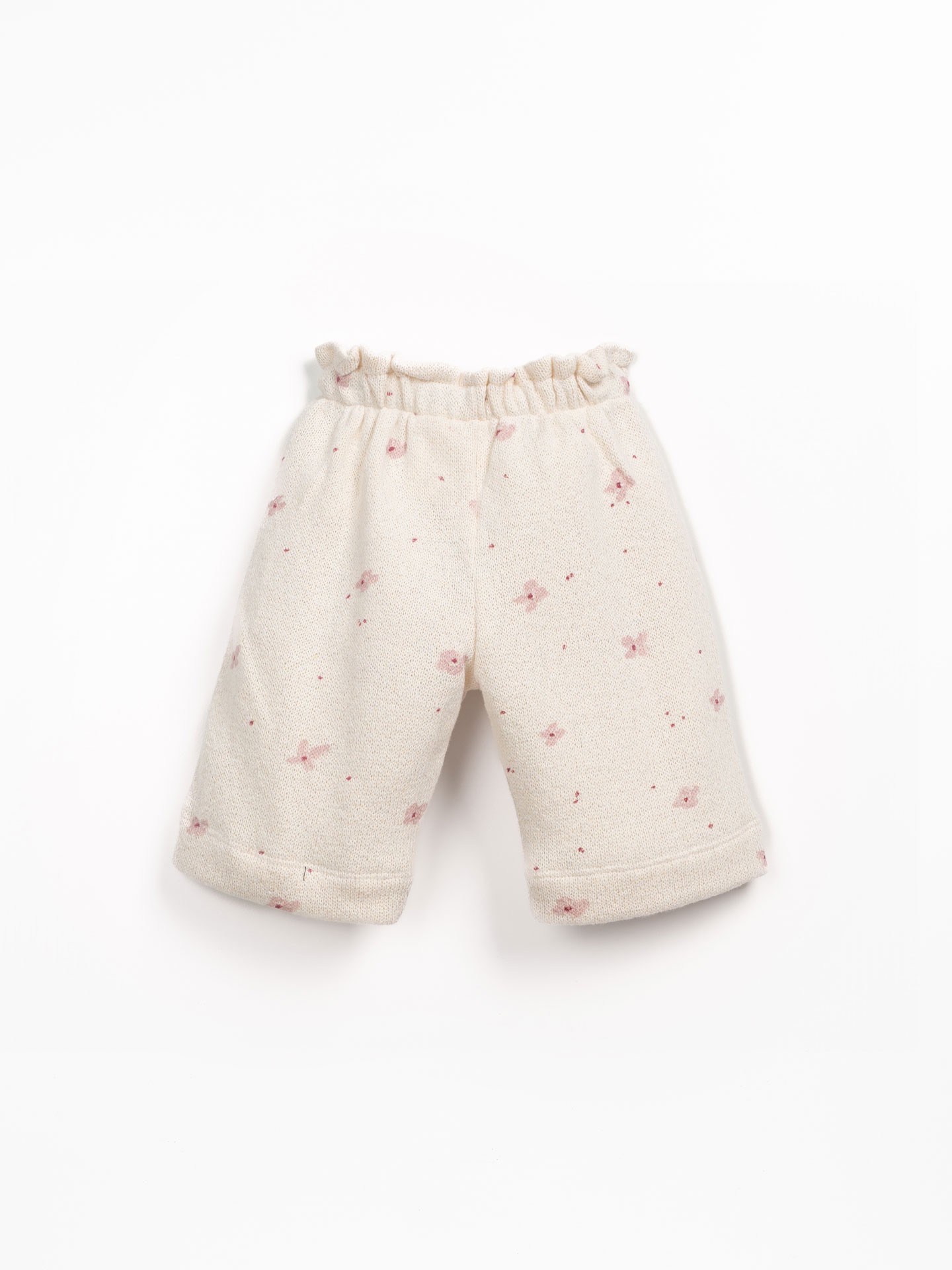 Pantaloni in maglia con stampa floreale