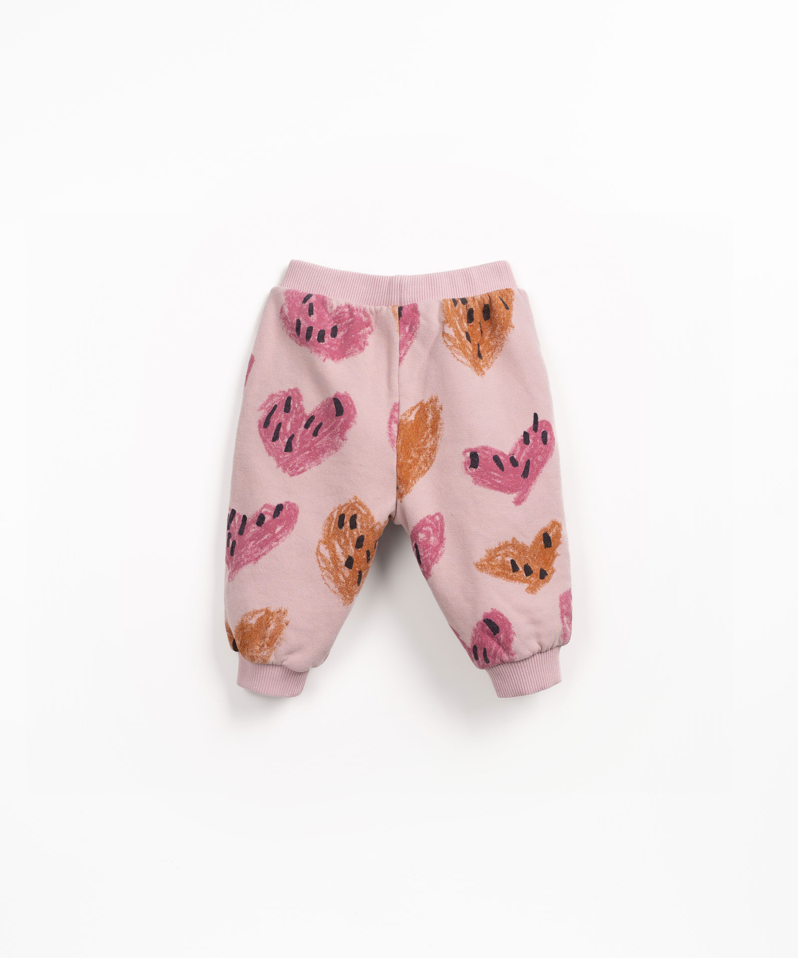 Jersey trousers with heart print