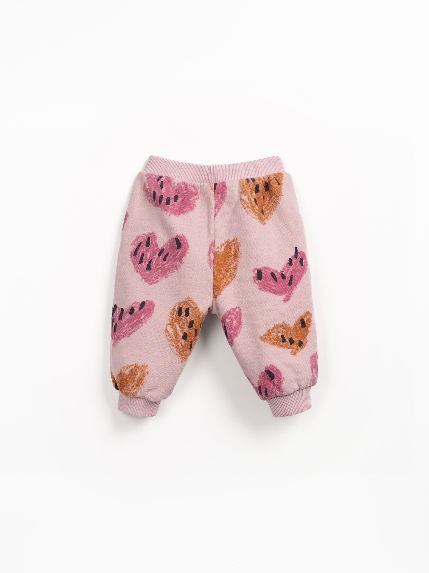 Jersey trousers with heart print