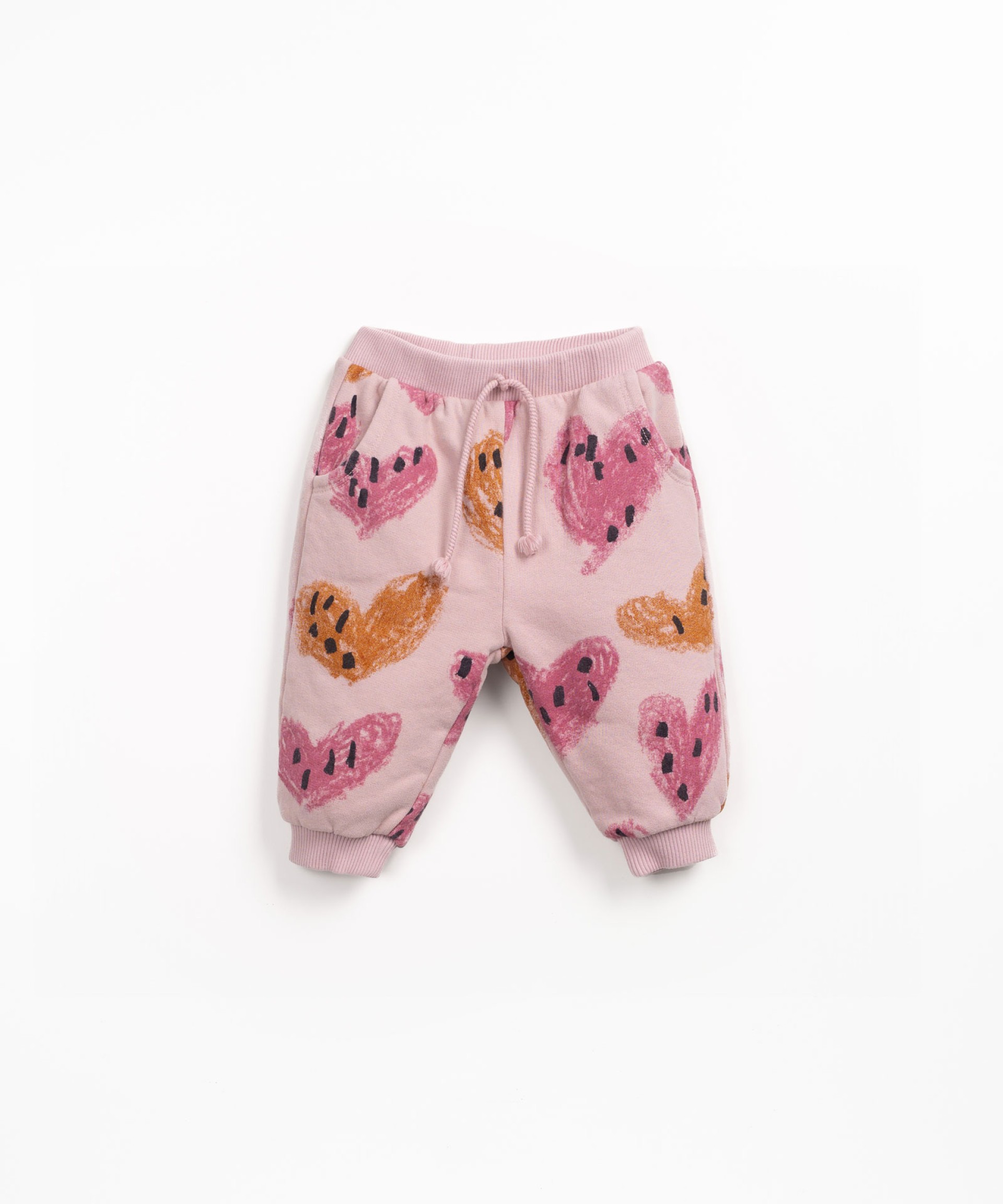Trousers made from a blend of organic cotton and cotton