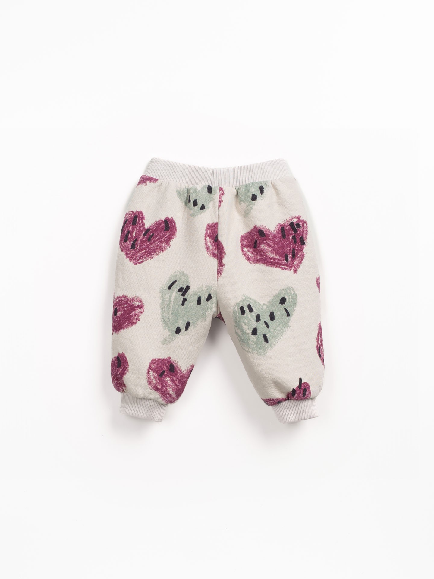 Pantalon en molleton avec imprimé c?urs