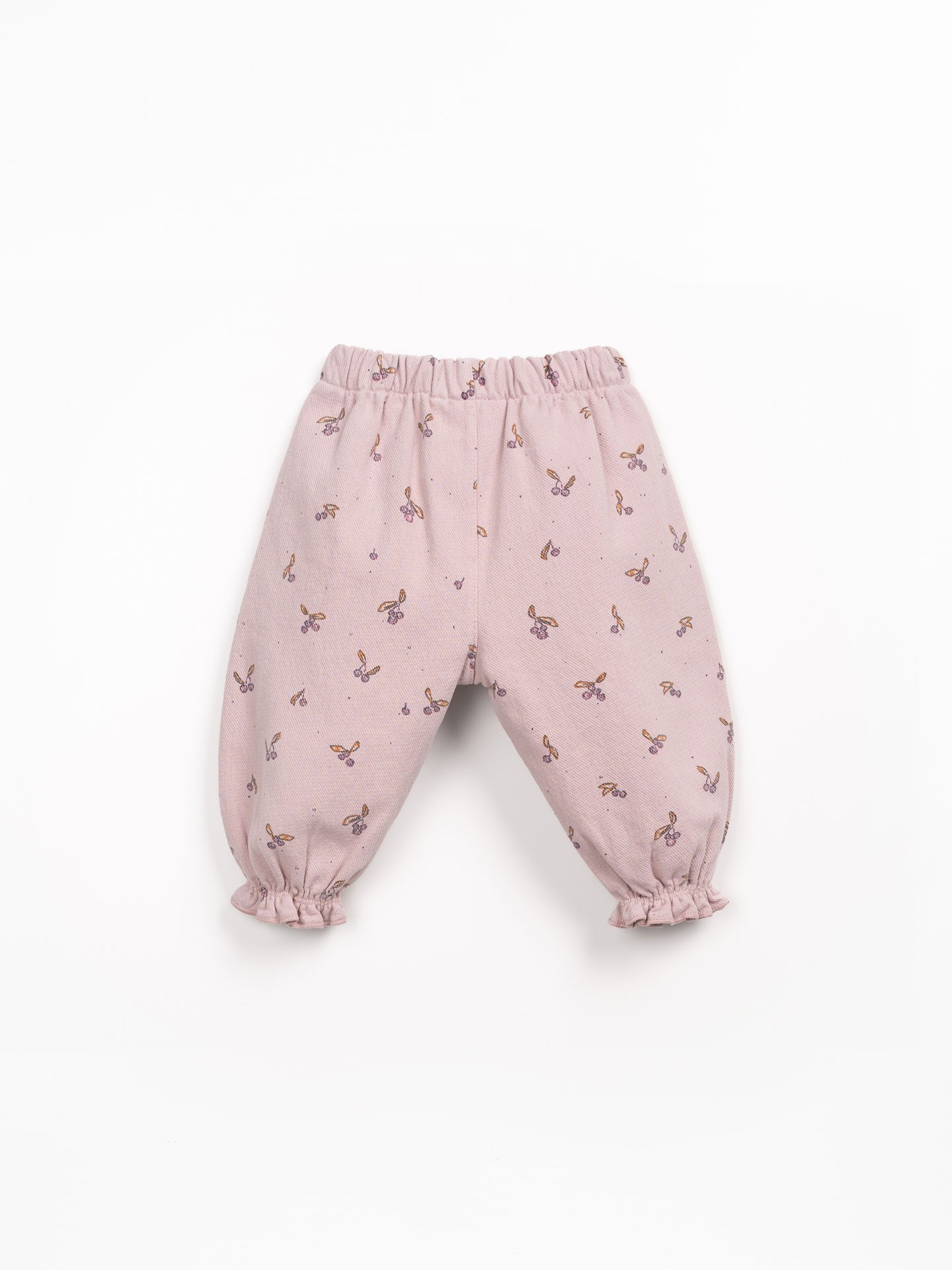 Pantalon en sergé avec imprimé d?arbouses