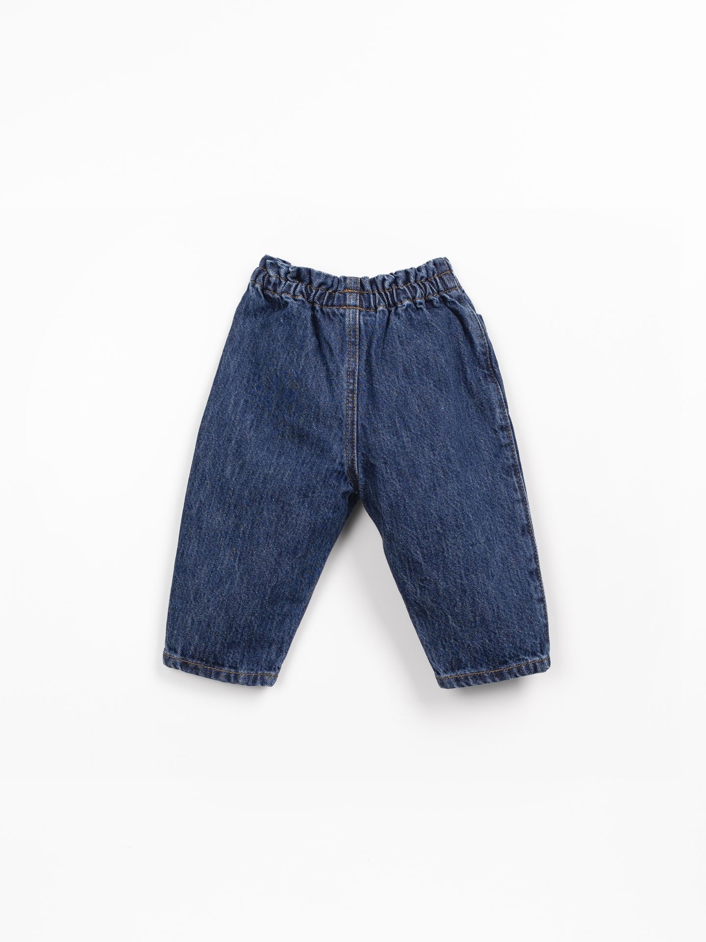 Pantalón vaquero de algodón con cintura elástica