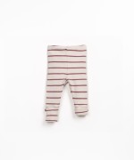 Leggings with a blend of natural fibers and recycled fibers