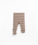 Leggings made with a mix of natural fibers and recycled fibers