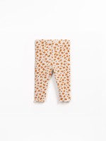 Ribbed jersey leggings with print