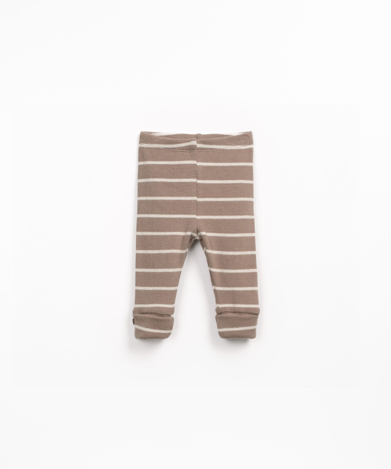 Leggings de punto a rayas