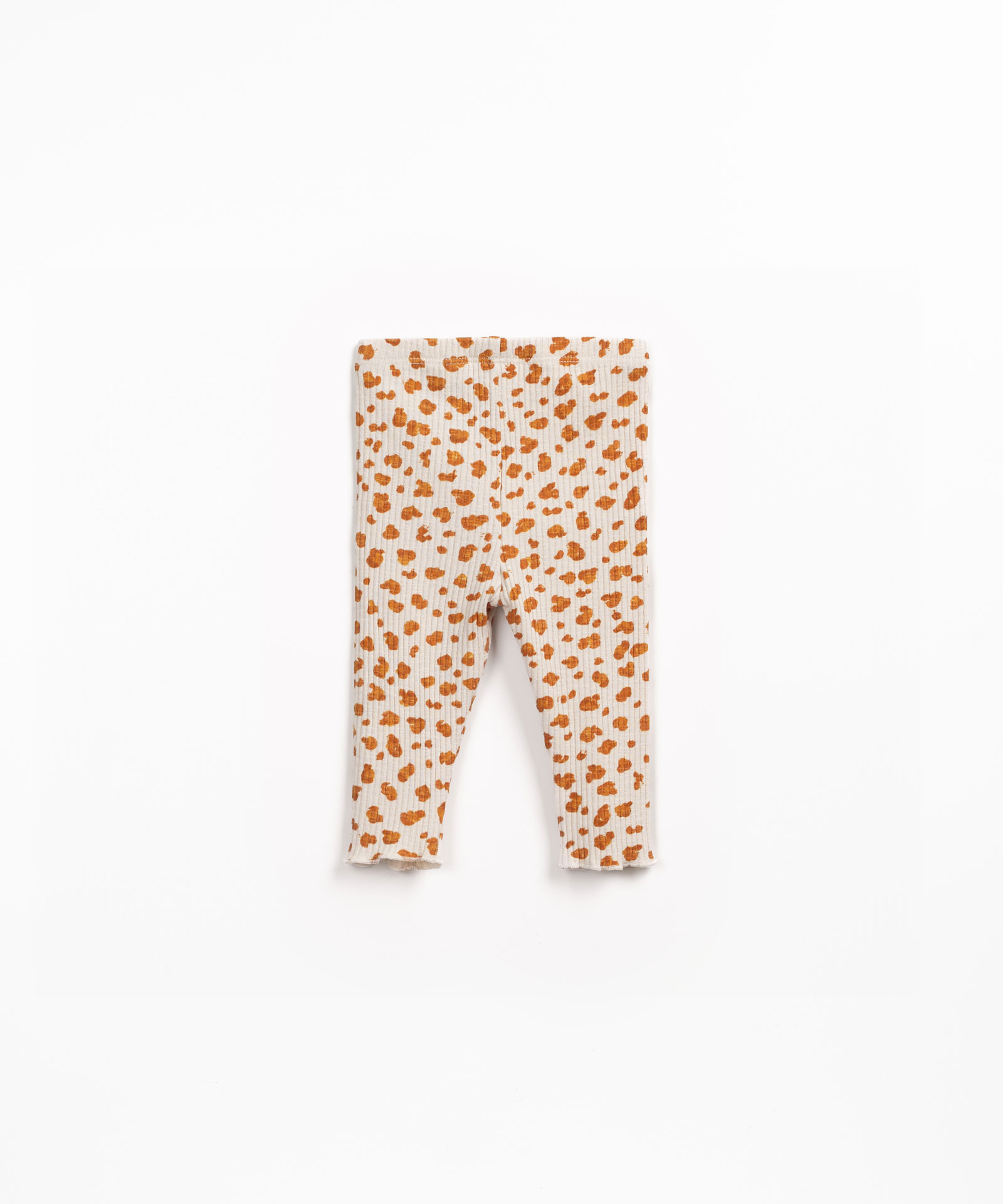 Ribbed jersey leggings with print