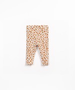 Leggings with a stain print