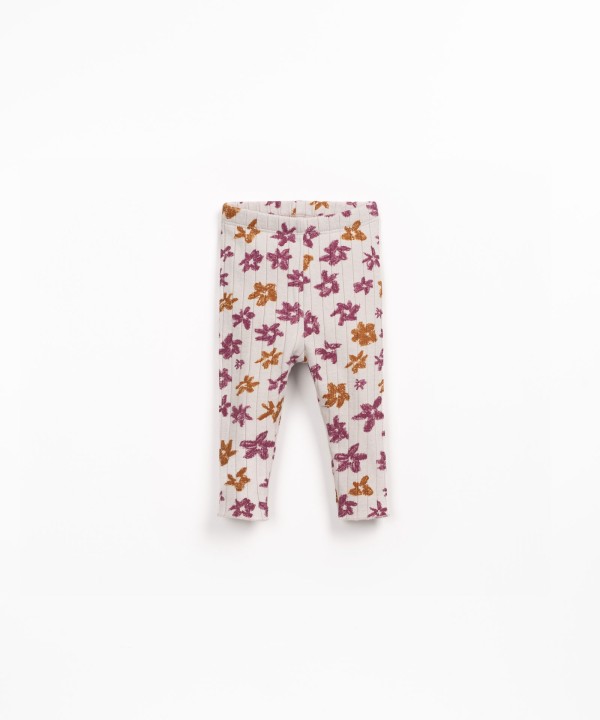 Jersey leggings in a blend of natural and recycled fibers