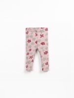 Jersey leggings in blend of natural and recycled fibers