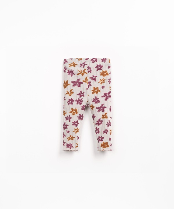 Jersey leggings in a blend of natural and recycled fibers