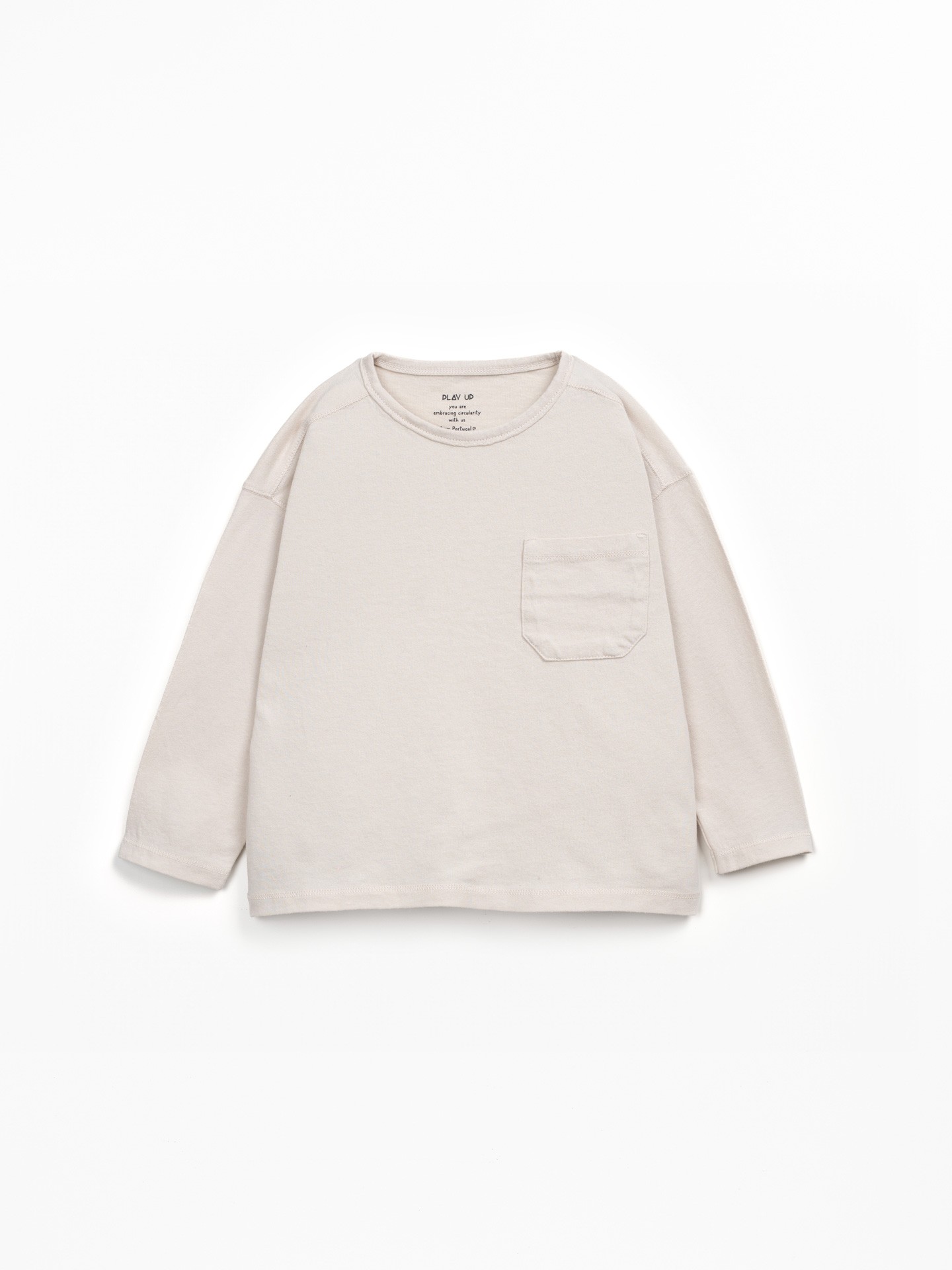 Camiseta de punto en algodón orgánico y algodón reciclado