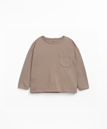 Jersey T-shirt in organic cotton and recycled cotton