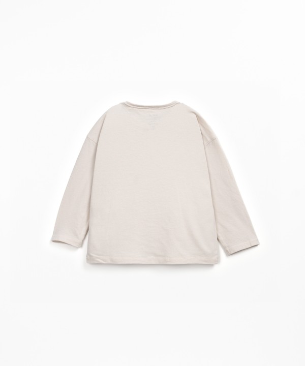 Jersey T-shirt in organic cotton and recycled cotton