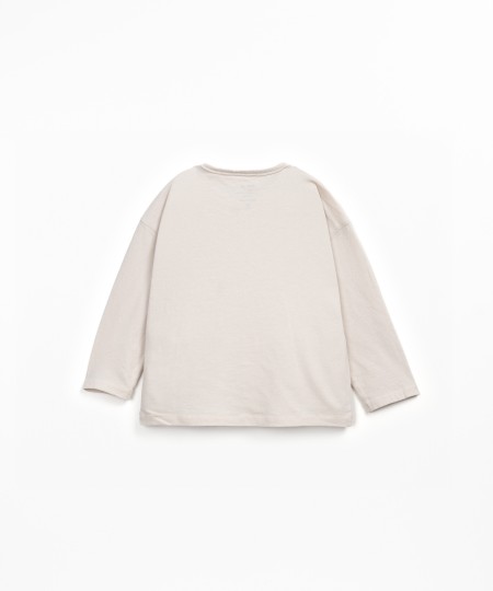 Jersey T-shirt in organic cotton and recycled cotton