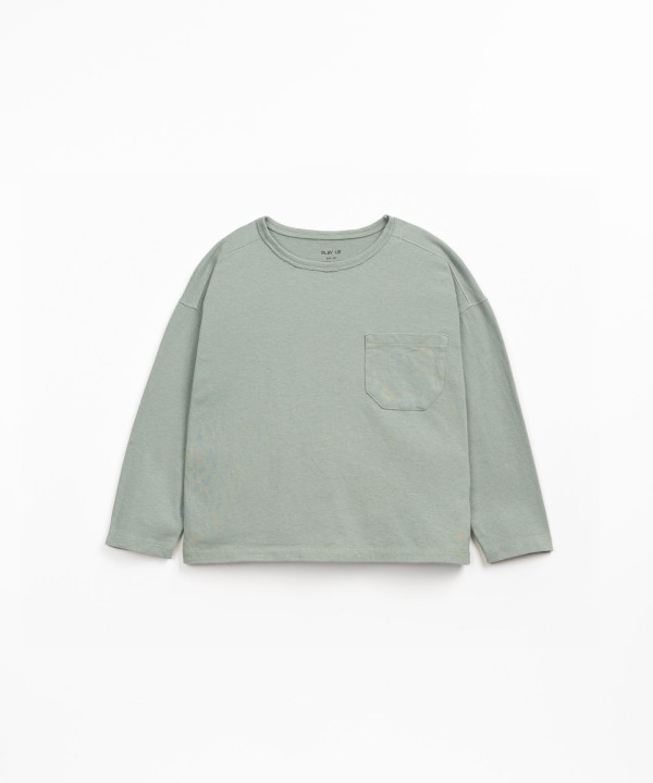 Jersey T-shirt in organic and recycled cotton