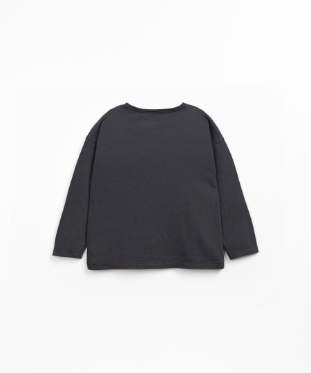 Jersey t-shirt in organic cotton and recycled cotton