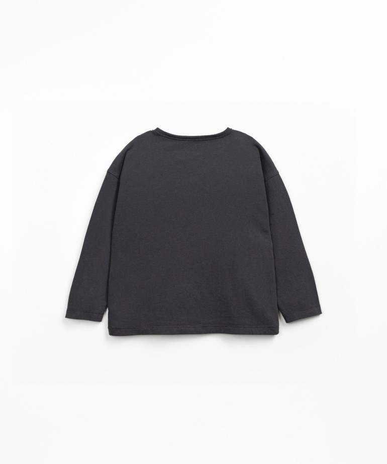 Jersey t-shirt in organic cotton and recycled cotton