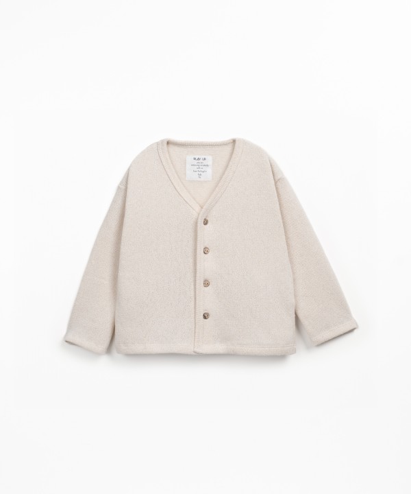 Cardigan in maglia con filato Re(Play)